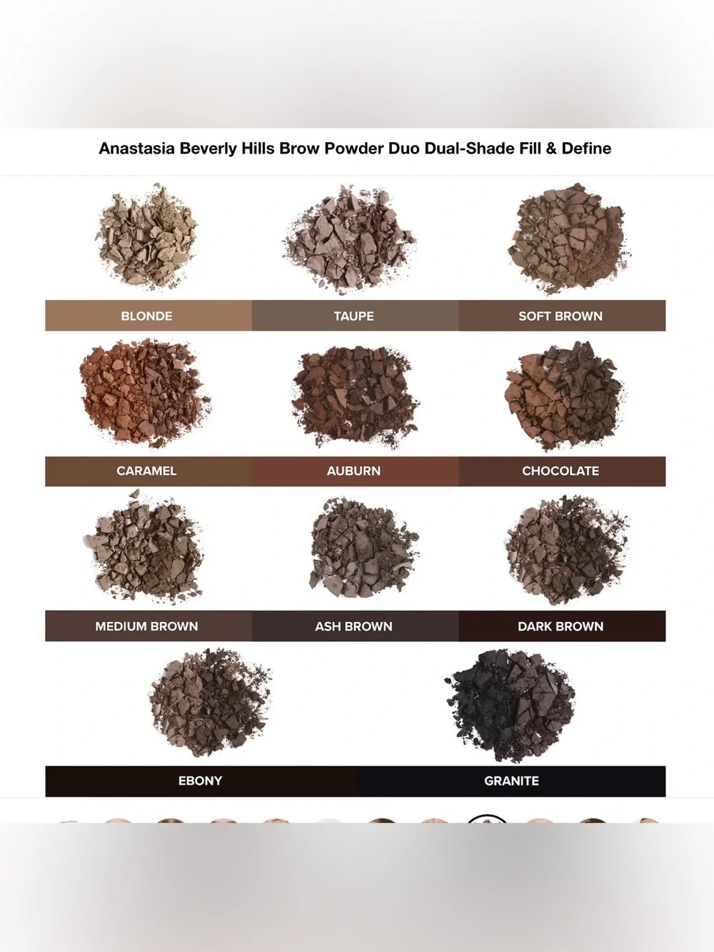 💫NEW-Anastasia Beverly Hills  Brow Powder Duo Dual-Shade Fill & Define-Granite